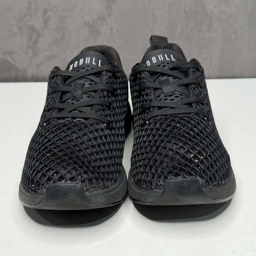 NOBULL Mesh‎ Runner Sneakers Womens 6.5 Mens 5 Black Breathable Training Shoes